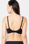 Amante Padded Non Wired Full Coverage T-Shirt Bra - Black Dot Pr — thumbnail 3